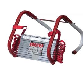 Kidde Fire Escape Ladder, 3-Story, 25 ft. Long, 1,000 Ib. Load Capacity