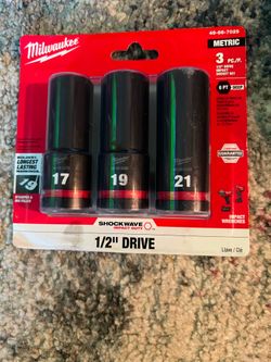 Milwaukee 1/2 socket set
