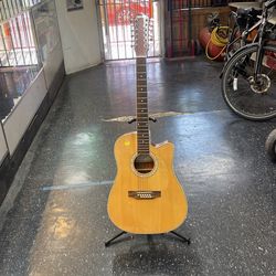Fever Handcrafted Guitar Acoustic / Electric 12 String LD012CE N