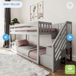 Twin Over Twin Bunk Bed Frame 