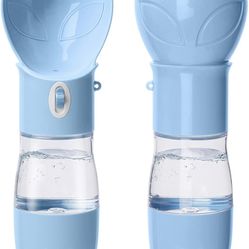  Dog Water Bottle - Dishwasher Safe Material for Multifunctional Portable Dog Water Bottle with Food Container Dog Travel Water Bottle Suitable for Ou