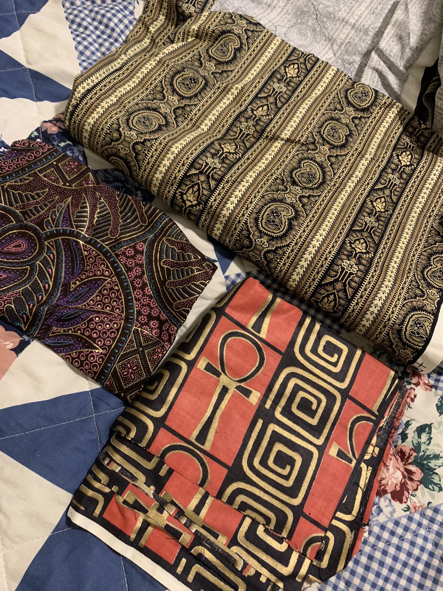 AFRICAN PRINT MATERIAL FROM NIGERIA  $6/yard 