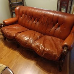 Vintage Italian Leather Furniture