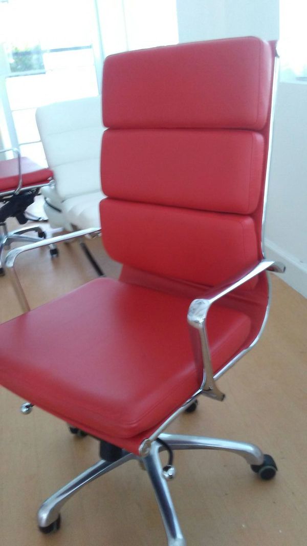 Red Leather Chairs And Chrome 65 For In Boca Raton Fl Offerup