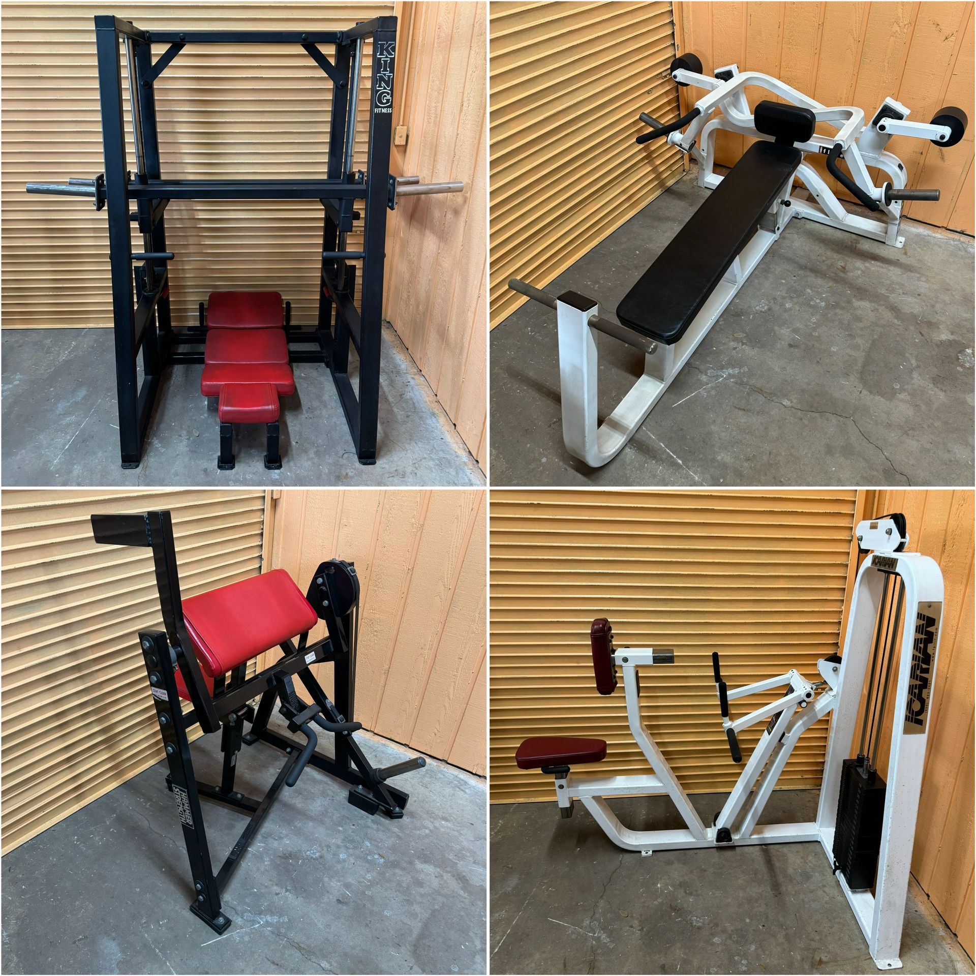 Tons Of Commercial Gym Equipment- Squat Rack, Leg Press, Weight Bench, Functional Trainer, Crossover
