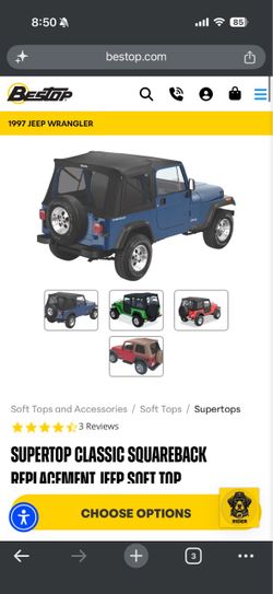 Jeep wrangler TJ Soft top + frame + windows