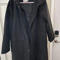 Black Coat XL Rain All Weather 