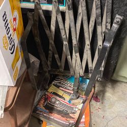 Vintage luggage rack