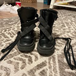 Cute Black Sparkly Kidz Boots