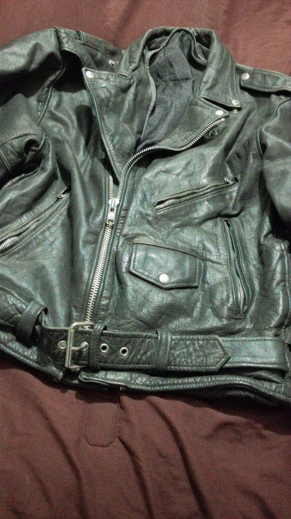 Men Leather jacket And Chap 