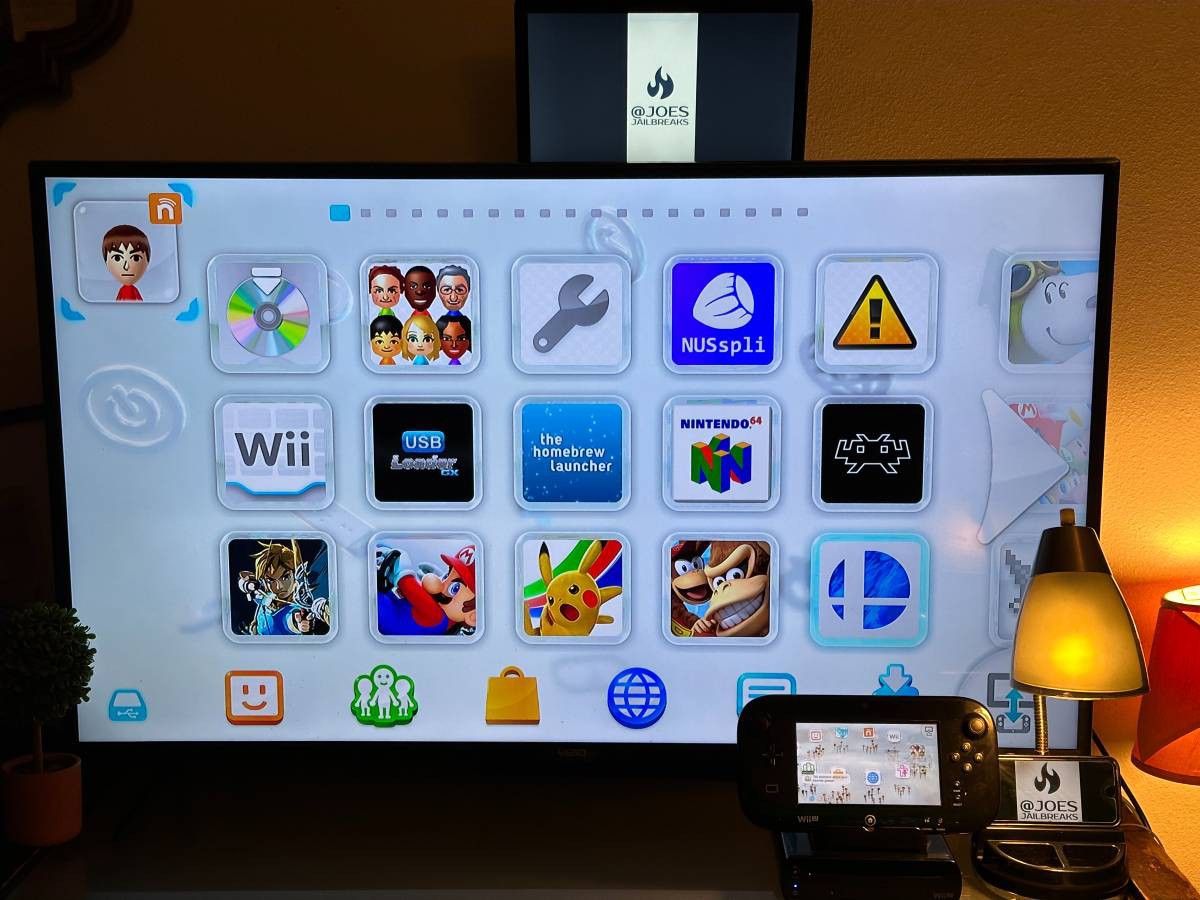 Nintendo Wii U With Many Games