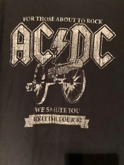 Vintage AC DC We Salute You Shirt Size L