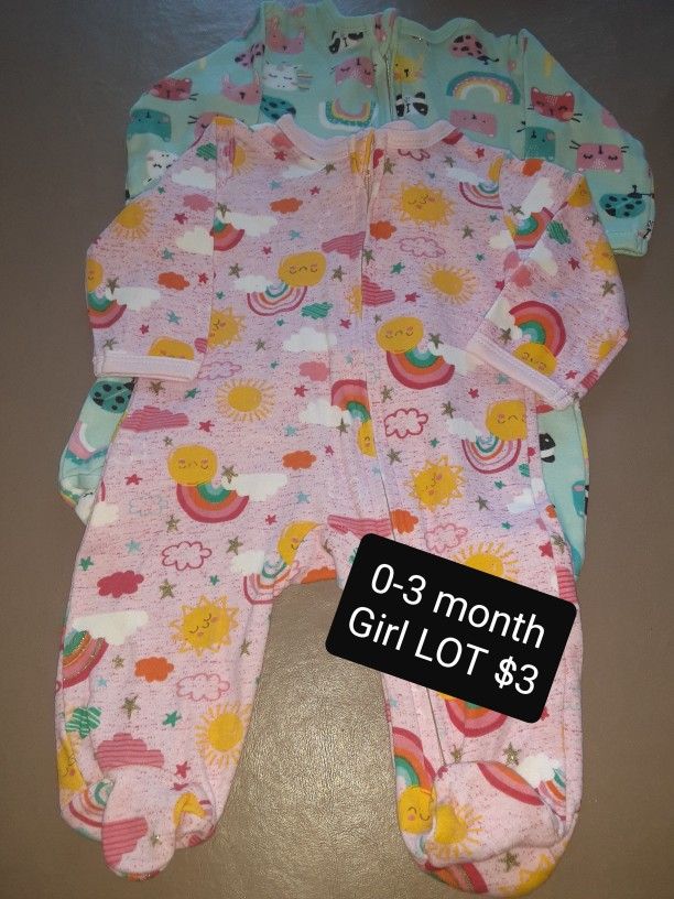 03 Month Baby Girl Footed Sleepers for Sale in Oceanside, CA OfferUp