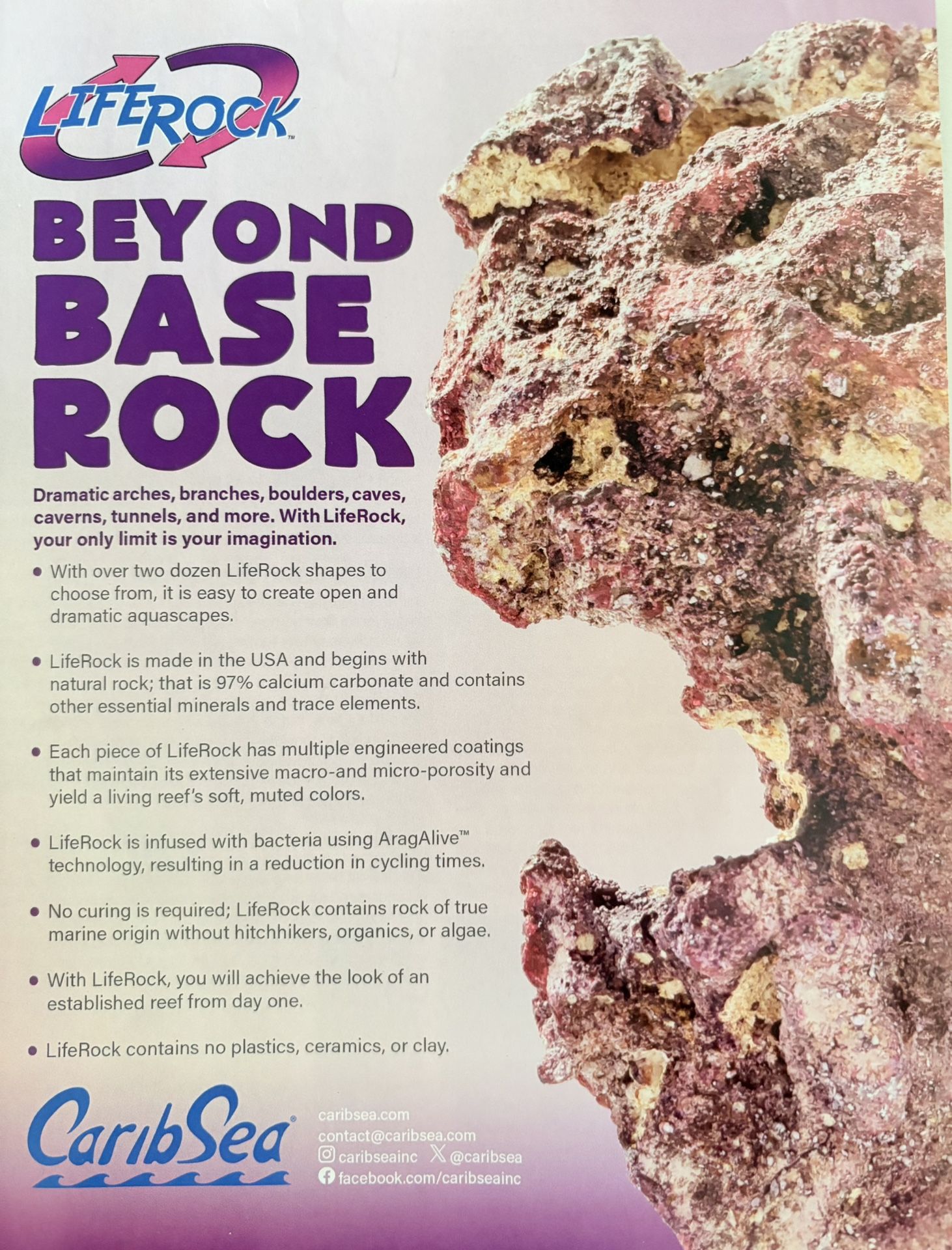 CaribSea Life Rock - Saltwater Rocks