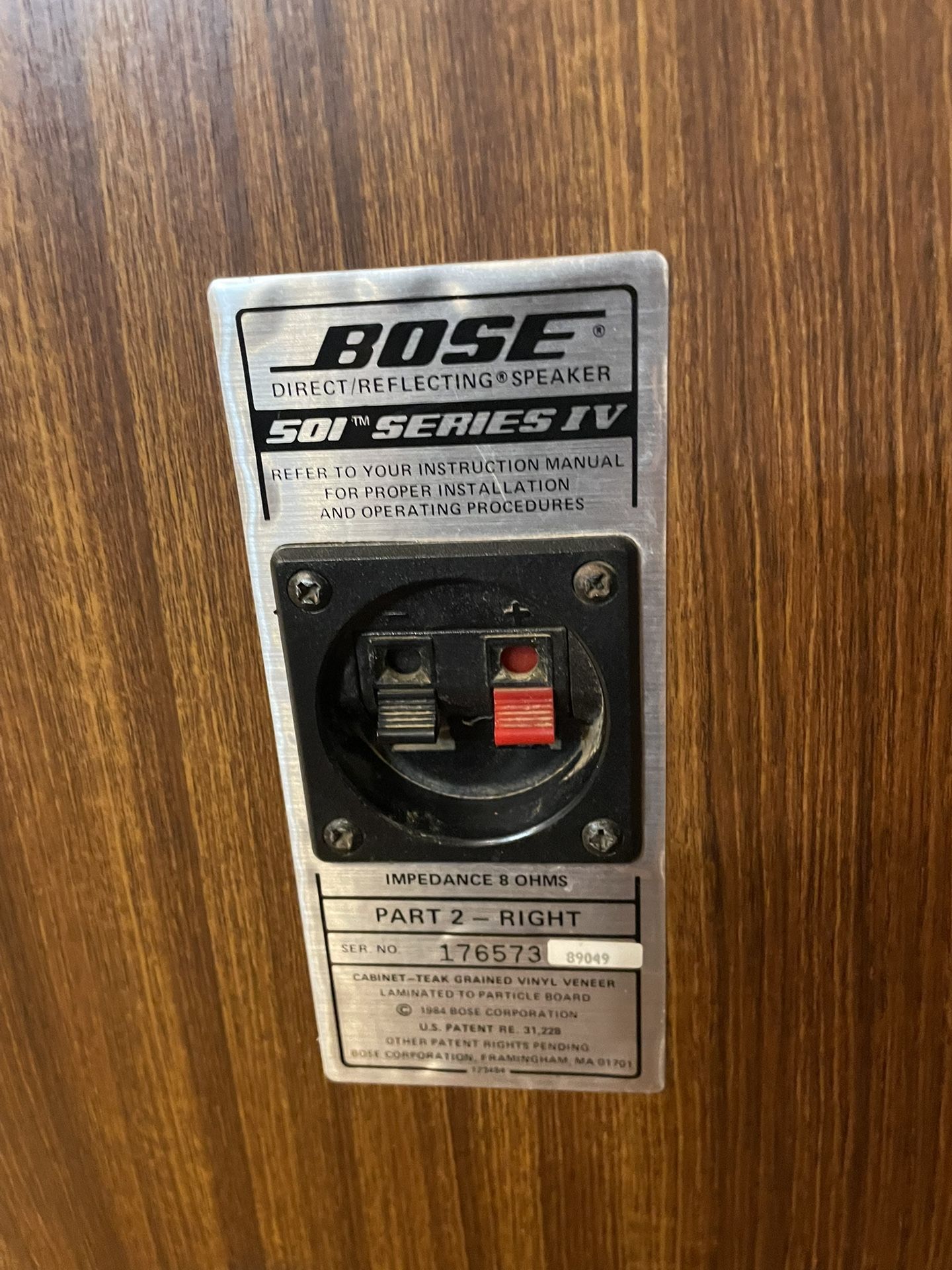 Bose 501 series 4 direct/ reflecting speaker (pair) for Sale in Peoria