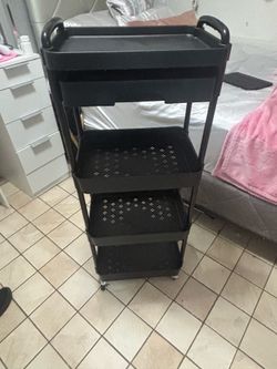 4 shelf rolling stand
