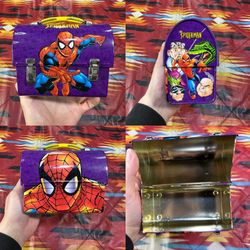 Vintage 2001 Spider-Man Marvel Comic Mini Tin Lunchbox Vulture Green Goblin