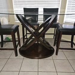 Oval Counter High Dining Table 