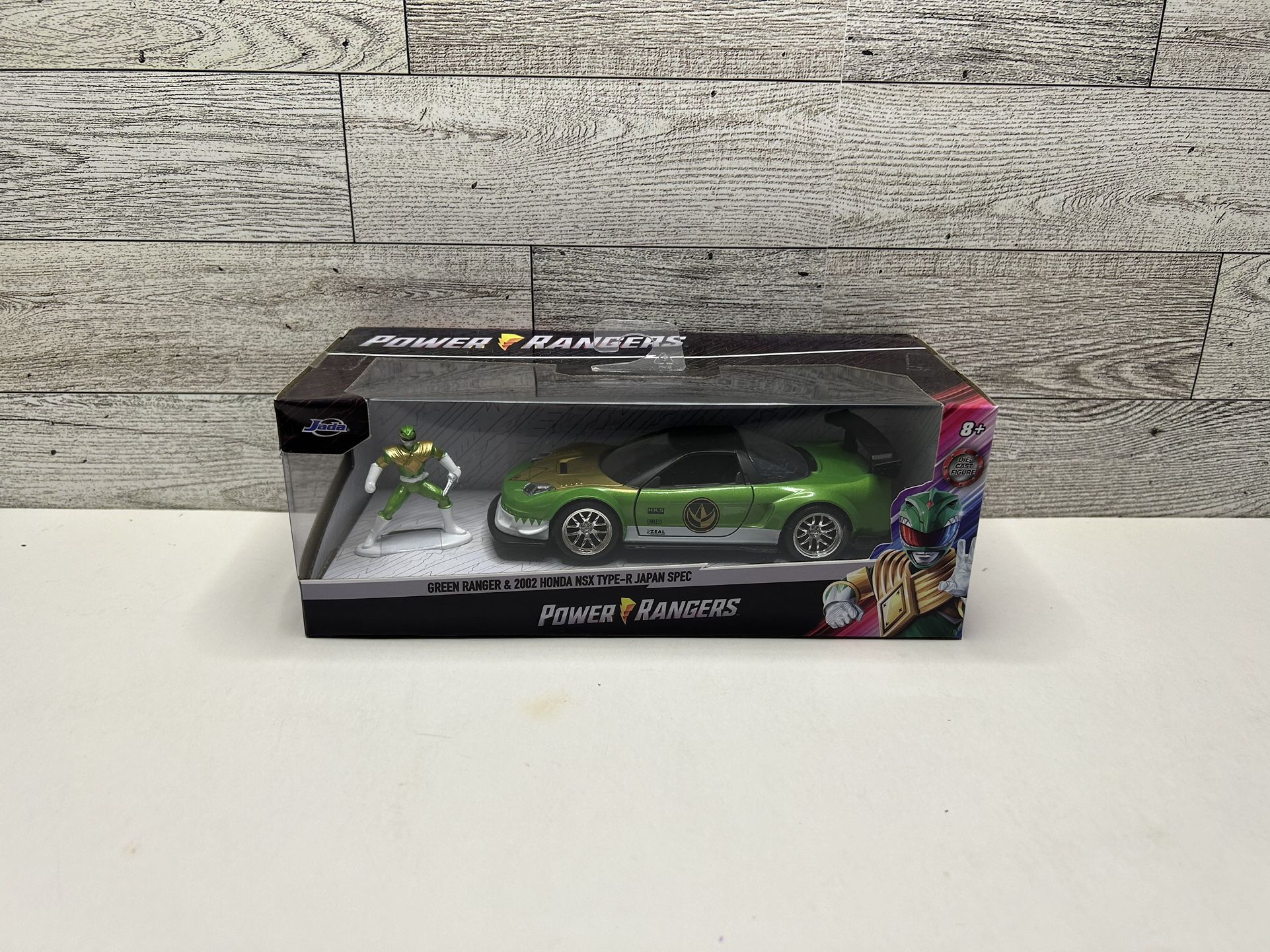 Jada: Power Rangers Green Ranger ‘2002 Honda NSX Type-R Japan Spec • Die Cast Metal • Made in China