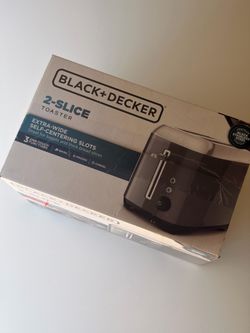 Brand New Black+Decker 2-Slice Toaster (Black Stainless Steel)