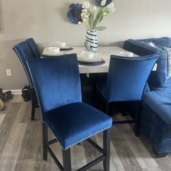 💥MOVING SALE! Must Go TODAY – Marble Dining Set  – Like New!💥