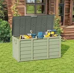 Storage Deck Box 75 Gallon Storage Box Outdoor Storage Box Gardening Deck Box Deck Storage 75 Gallon 🆕