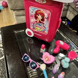 Pretend Play Suitcase And Makeup 