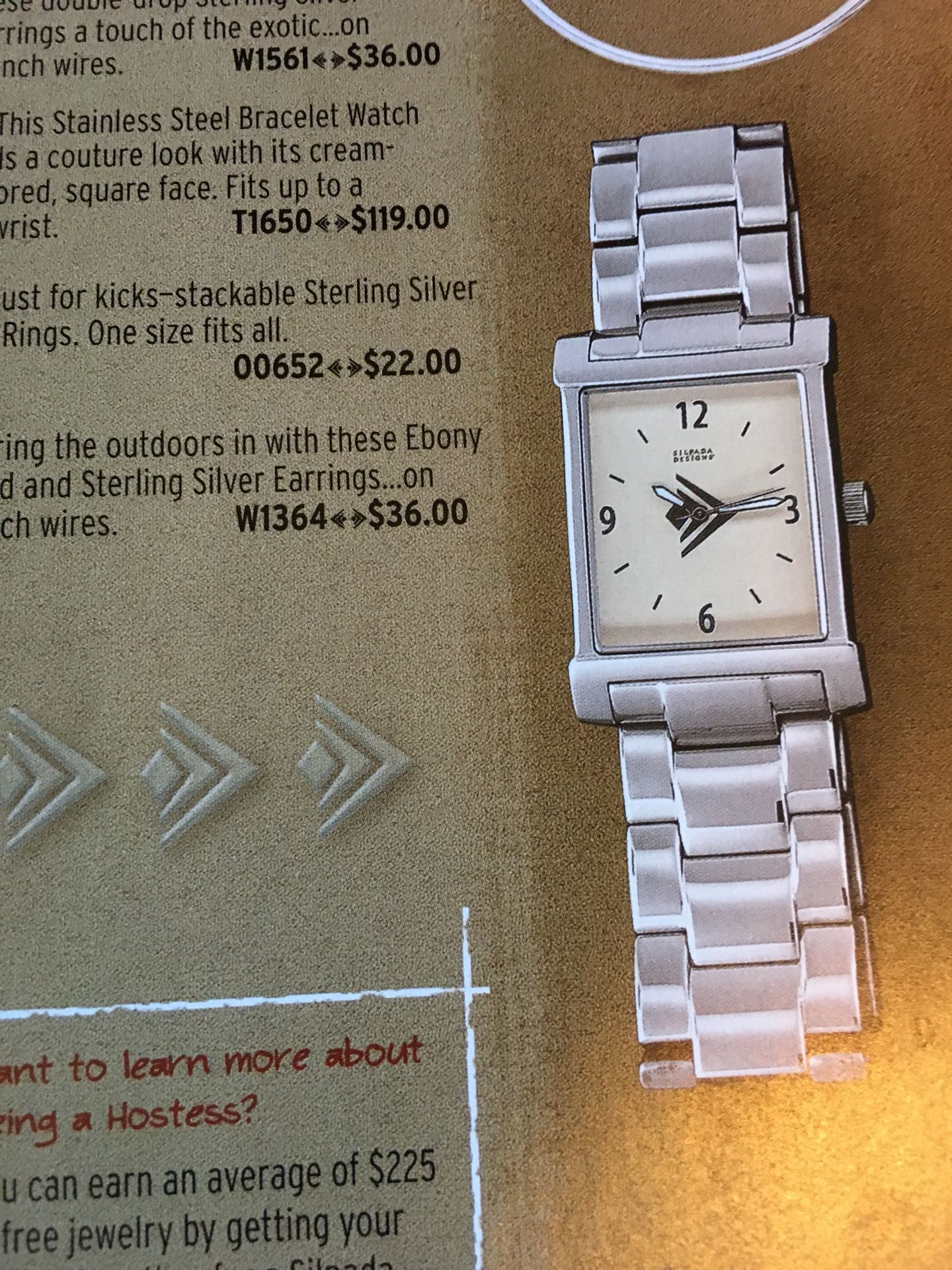 Silpada Stainless Sterling Bracelet Watch