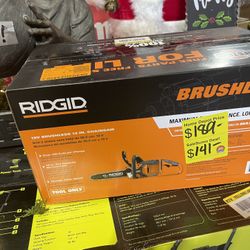 Ridgid Brushless 12in Chainsaw 