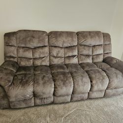 Edilmar 83.1'' Wide Contemporary and Overstuffed Manual Reclining Sofa with Wide Backrest