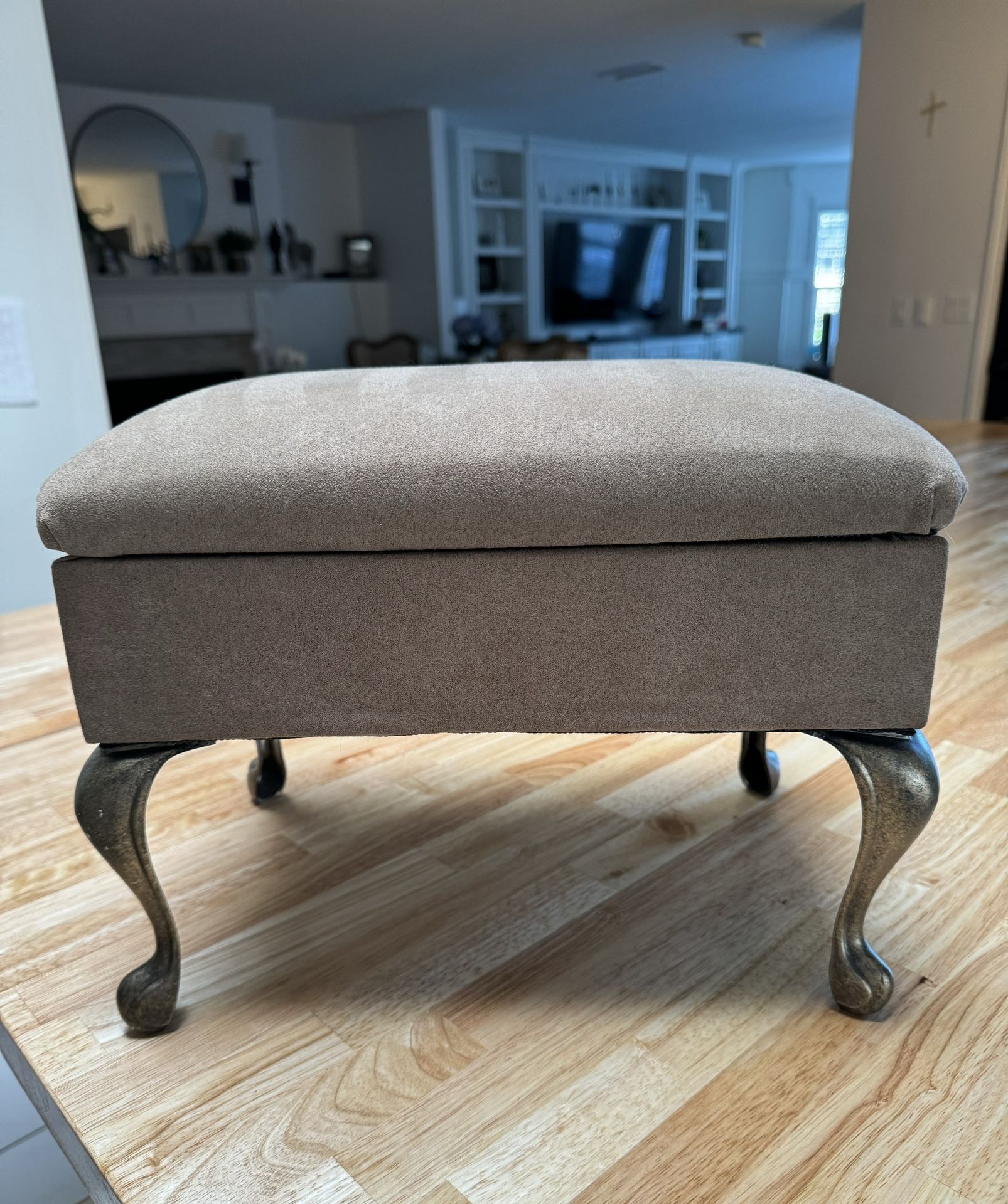 Velvet Foot Stool