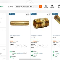 Brass Nipple 3/4 Conduit Pipe