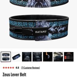 Weightlifting Zeus lever belt