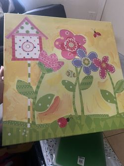 Sunflower Oopsy Daisy fine wall art for kids