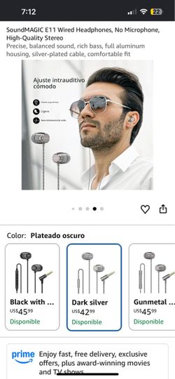 SoundMAGIC E11 Wired In-Ear Headphones