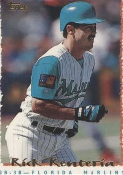 1995 Topps #340 Rick Renteria Florida Marlins Baseball Trading Card