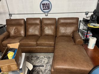 Brown Leather Couch