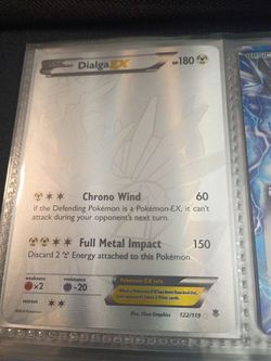 Pokemon dialga ex secret rare silver card