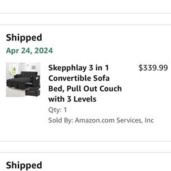 3 in 1 Convertible Sofa Bed