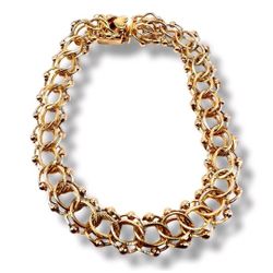 14k Charm Bracelet 14 Grams 7.25'