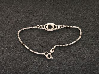 Cute vintage star and moons silver bracelet