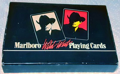 Wild West MARLBORO advertising cowboy playing cards UNUSED MIB