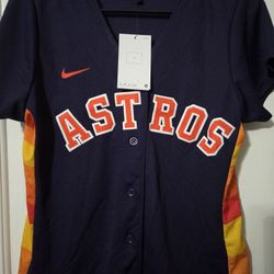 Houston Astros M womens Alternate replica team jersey $115 retail 
 