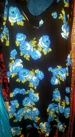 Womens bLue FLower Dress