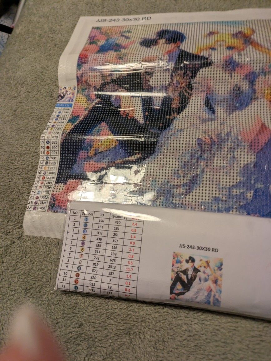 Sailor Moon & Tuxedo Wedding Diamond Art Kit