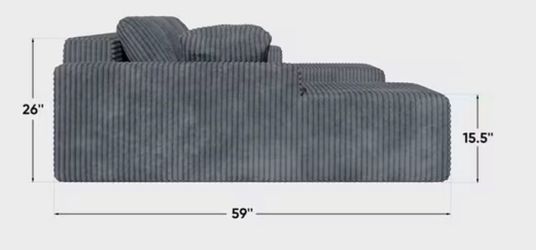 U shape oversize sofa