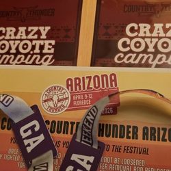 Country Thunder Four Day Wristbamds Optional Camp Spot
