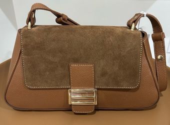Lilium Firenze Genuine Leather Shoulder Bag With Adjustable Strap Made in Italy