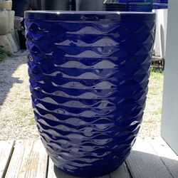 Blue Ceramic Pot Planter 