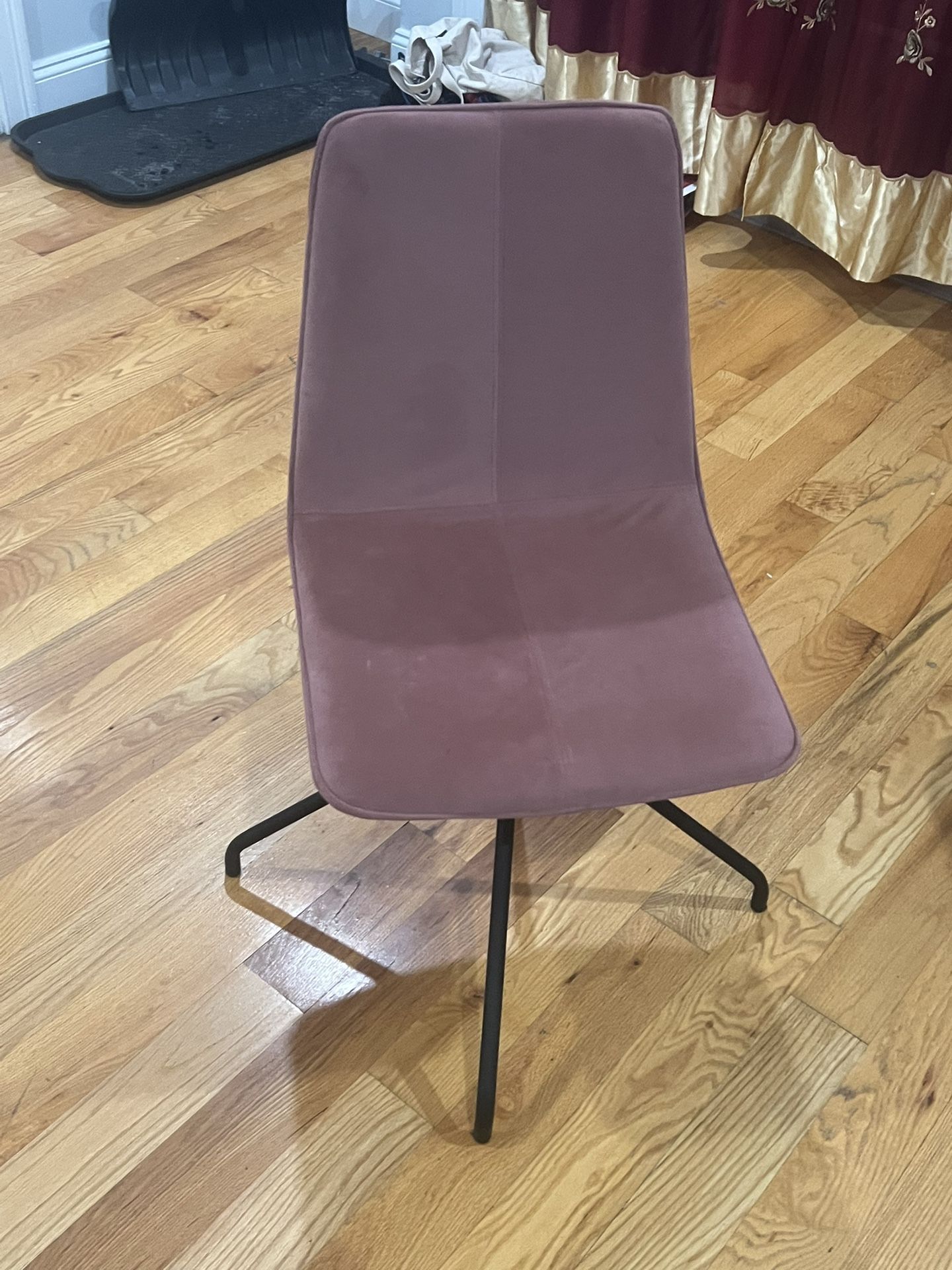 Suede Red/pink Color Office Chair Or Dining Chair Very Comfortable Fabric 